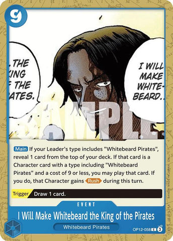 I Will Make Whitebeard the King of the Pirates (Legacy of the Master)(OP12-058)(C)