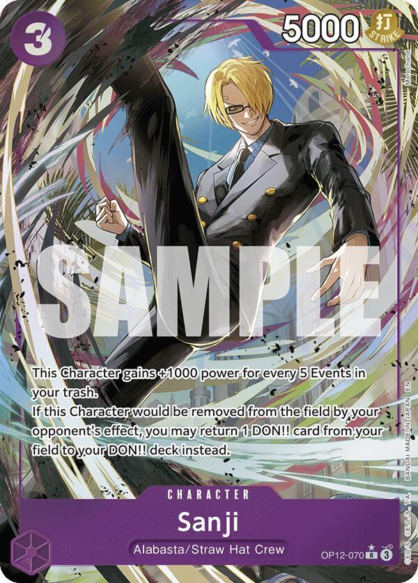 Sanji (070) - Alternate Art - Foil (Legacy of the Master)(OP12-070)(R)