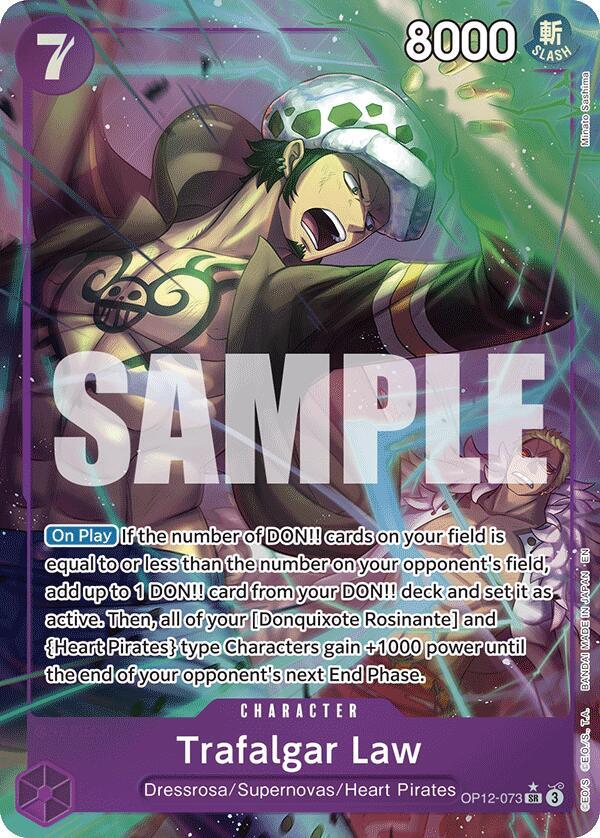 Trafalgar Law (073) - Alternate Art - Foil (Legacy of the Master)(OP12-073)(SR)