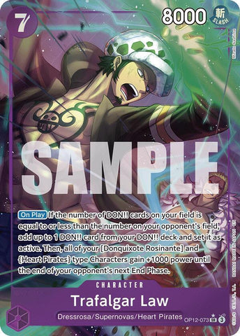 Trafalgar Law (073) - Alternate Art - Foil (Legacy of the Master)(OP12-073)(SR)