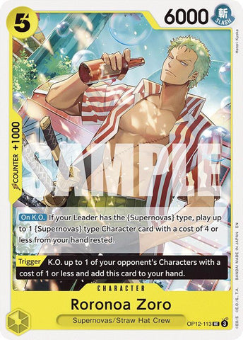 Roronoa Zoro (113) (Legacy of the Master)(OP12-113)(UC)