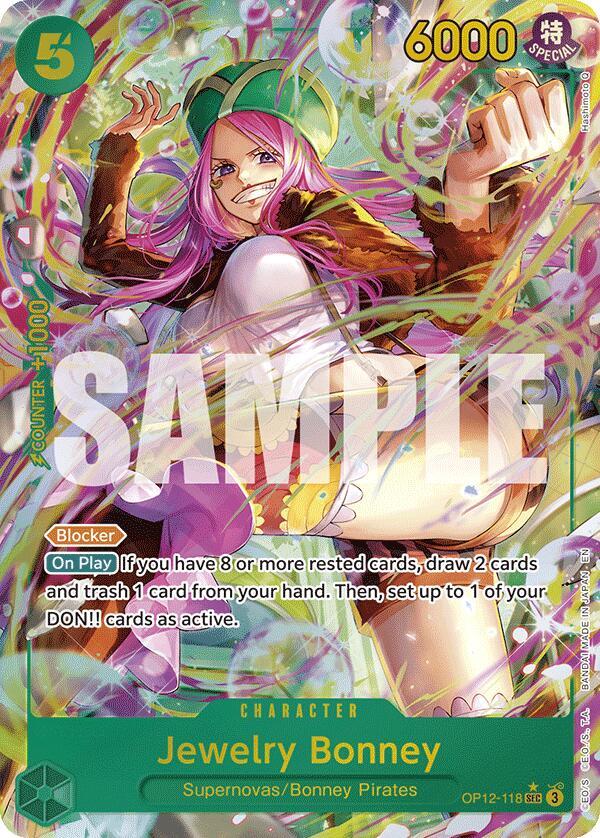 Jewelry Bonney (118) - Alternate Art - Foil (Legacy of the Master)(OP12-118)(SEC)