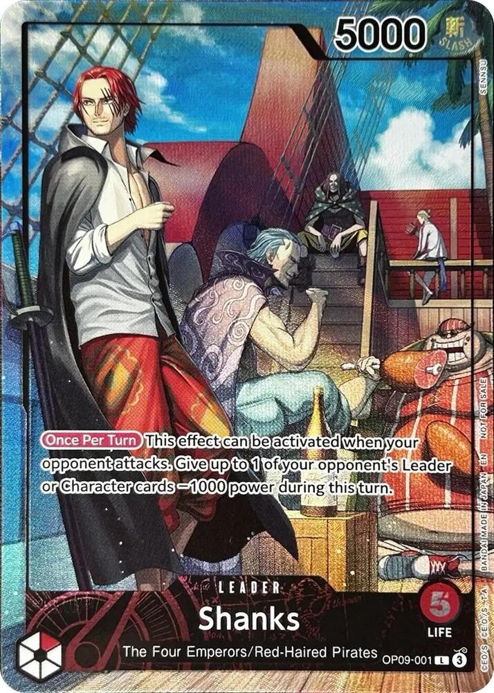 Shanks [2025 PSA Magazine Promo] [Foil] (One Piece Promotion Cards)(OP09-001)(L)