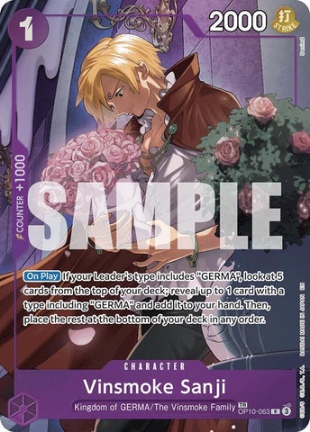 Vinsmoke Sanji - Treasure Rare - Foil (Legacy of the Master)(OP10-063)(TR)