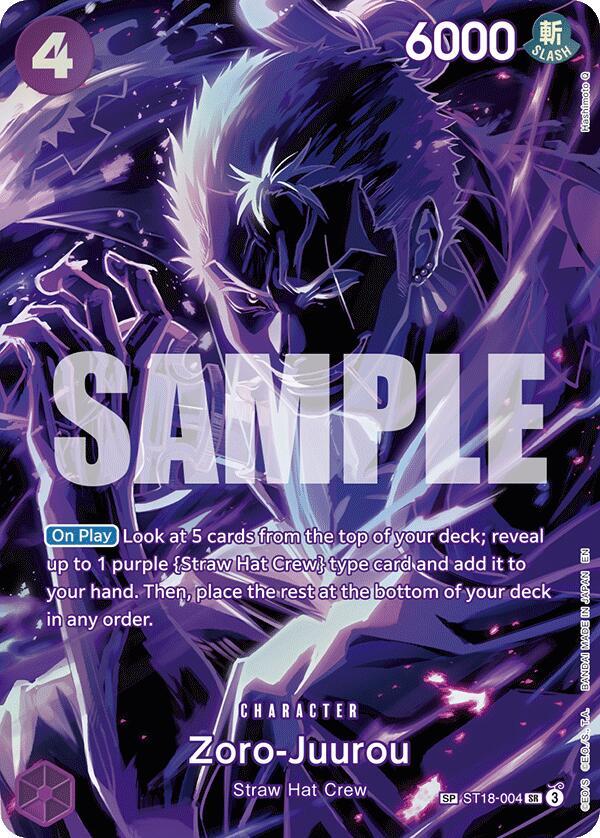 Zoro-Juurou (SP) - Foil (Legacy of the Master)(ST18-004)(SR)