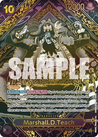 Marshall.D.Teach (SP) - Gold - Foil (Legacy of the Master)(OP09-093)(SR)