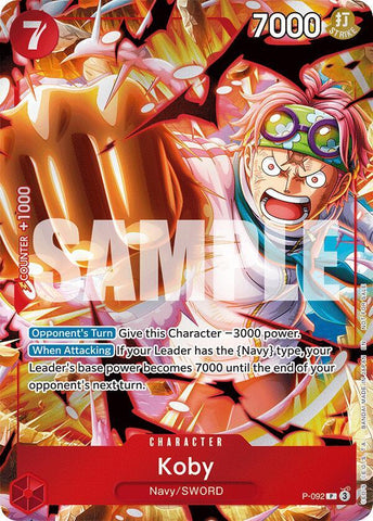 Koby [Event Pack Vol. 7] [Foil] (One Piece Promotion Cards)(P-092)(PR)