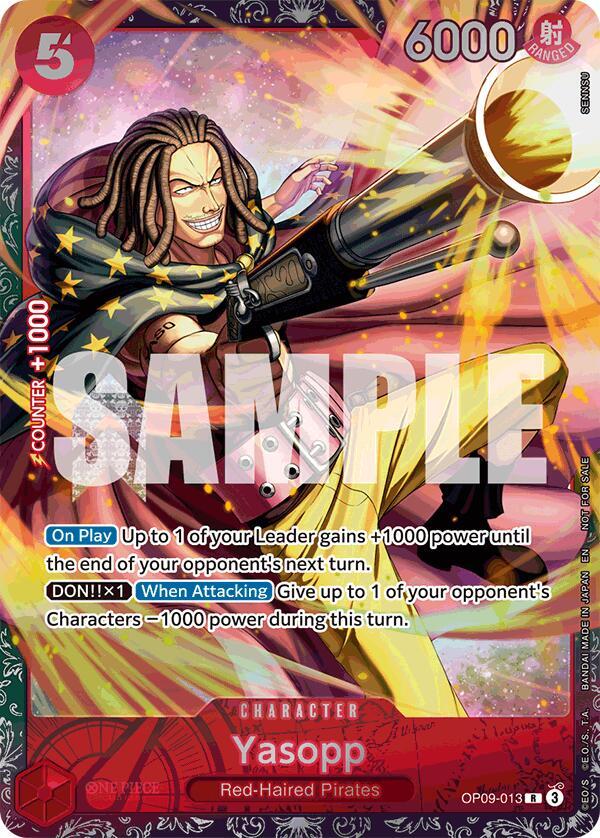 Yasopp [Championship 25-26 Offline Regionals Season 2] [Foil] (One Piece Promotion Cards)(OP09-013)(R)