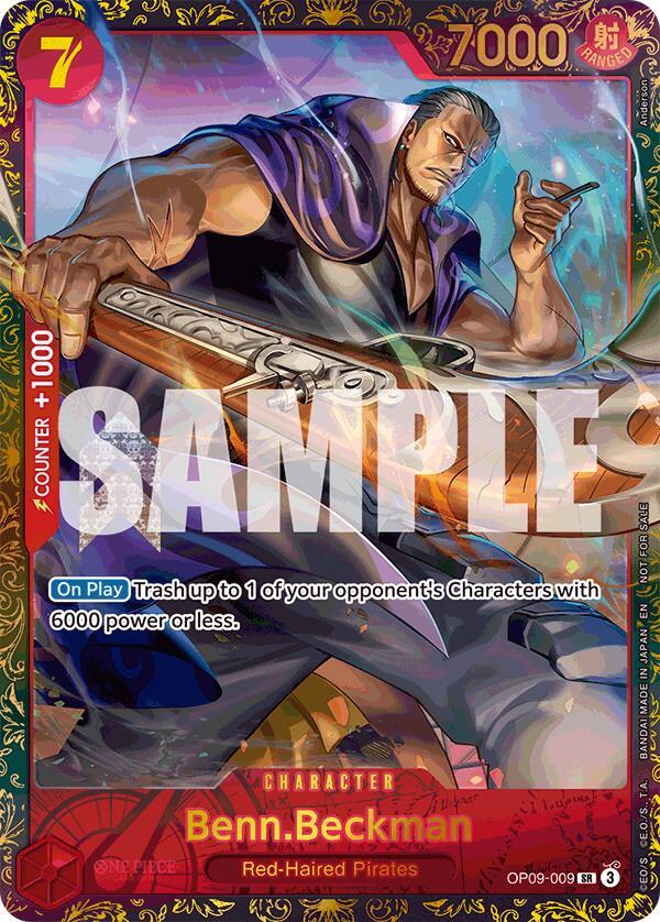 Benn.Beckman [Championship 25-26 Offline Regionals Season 2] [Foil] (One Piece Promotion Cards)(OP09-009)(SR)