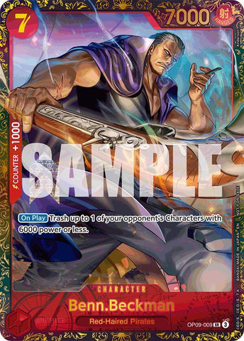 Benn.Beckman [Championship 25-26 Offline Regionals Season 2] [Foil] (One Piece Promotion Cards)(OP09-009)(SR)