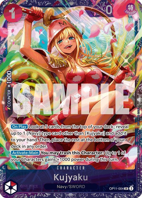 Kujyaku [Treasure Cup August 2025] [Foil] (One Piece Promotion Cards)(OP11-004)(SR)