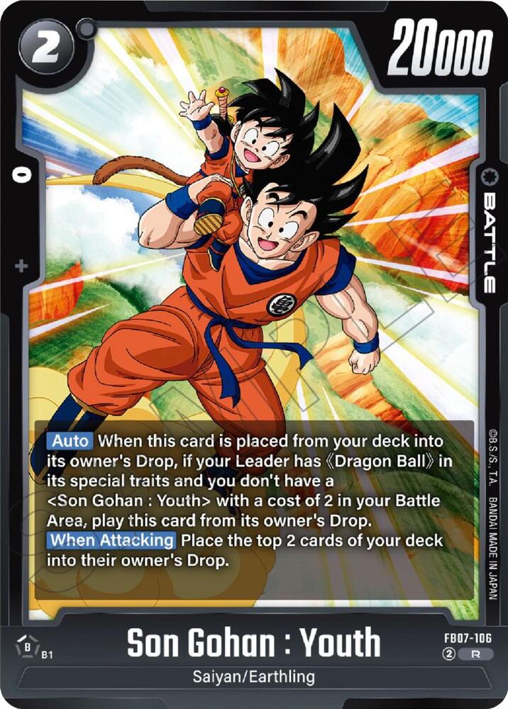 Son Gohan : Youth [Foil] (FB07-106)(R)