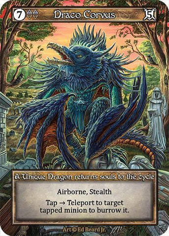 Draco Corvus - Foil (Dragonlord)(UN)