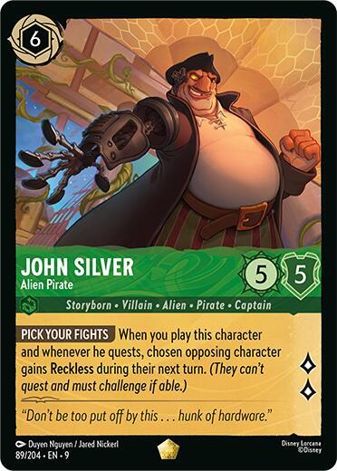 John Silver - Alien Pirate - Cold Foil (Fabled)(9-089/204)(L)