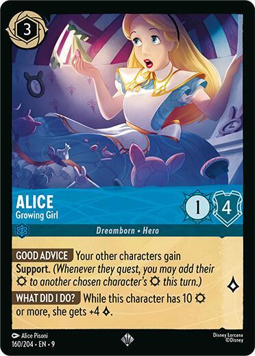 Alice - Growing Girl - Cold Foil (Fabled)(9-160/204)(SR)
