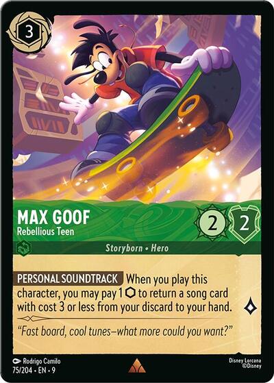 Max Goof - Rebellious Teen - Holofoil (Fabled)(9-075/204)(R)