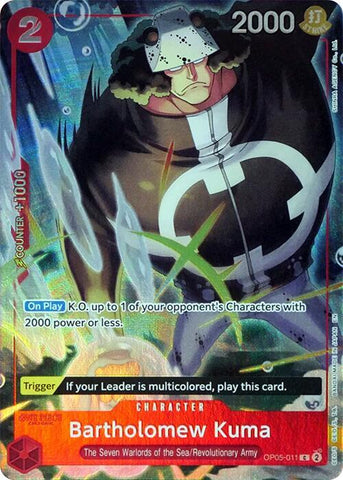 Bartholomew Kuma [Seven Warlords of the Sea Binder Set] [Foil] (One Piece Promotion Cards)(OP05-011)(C)