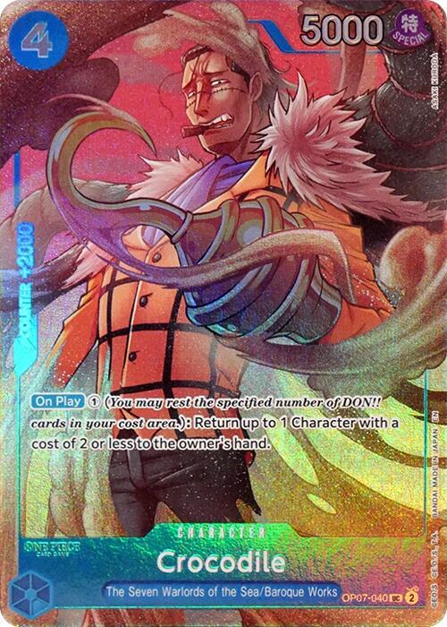 Crocodile [Seven Warlords of the Sea Binder Set] [Foil] (One Piece Promotion Cards)(OP07-040)(UC)