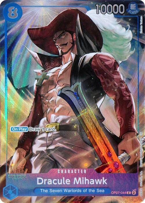 Dracule Mihawk [Seven Warlords of the Sea Binder Set] [Foil] (One Piece Promotion Cards)(OP07-044)(C)