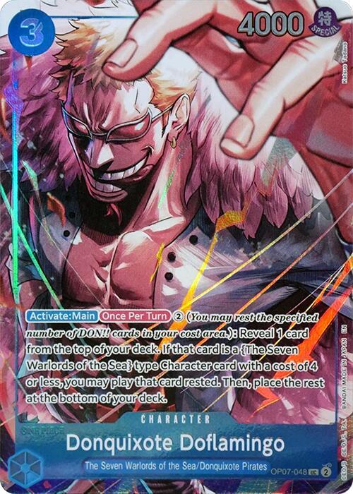 Donquixote Doflamingo [Seven Warlords of the Sea Binder Set] [Foil] (One Piece Promotion Cards)(OP07-048)(UC)