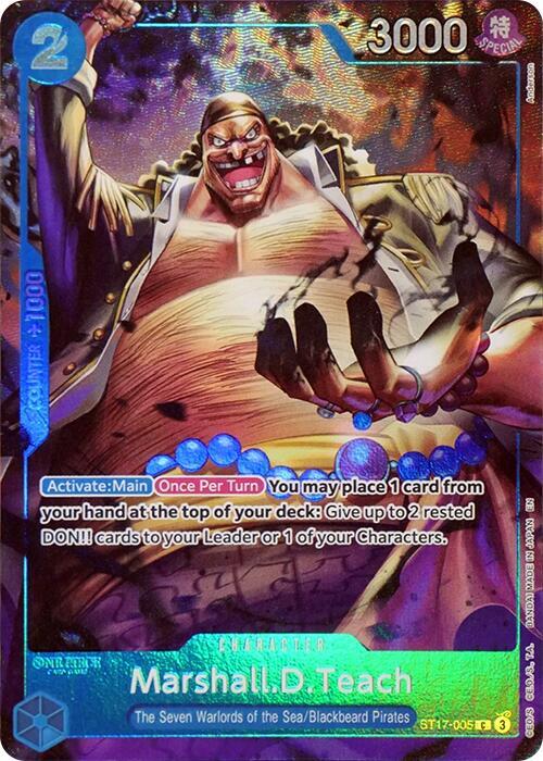 Marshall.D.Teach [Seven Warlords of the Sea Binder Set] [Foil] (One Piece Promotion Cards)(ST17-005)(C)