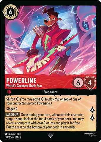 Powerline - World's Greatest Rock Star (Fabled)(9-110/204)(SR)