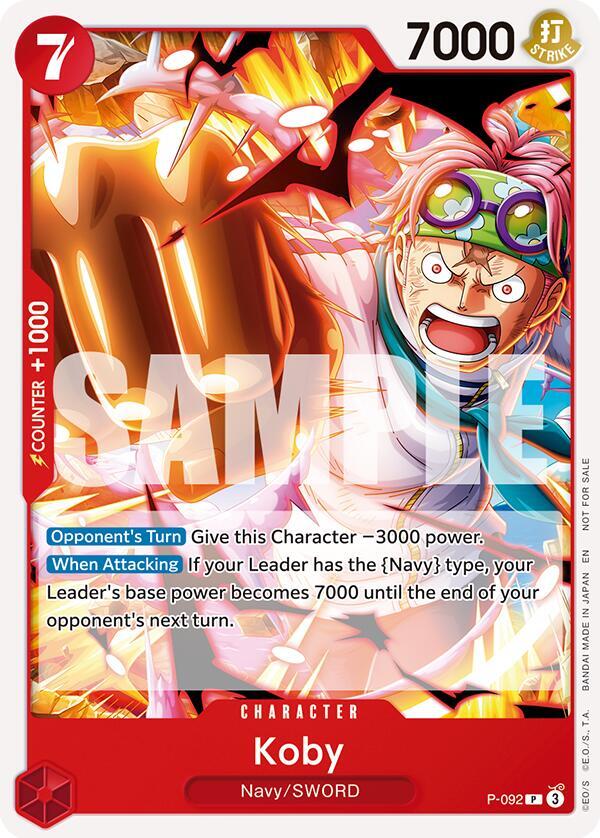 Koby [OP12 Release Event] (One Piece Promotion Cards)(P-092)(PR)