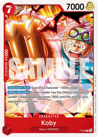 Koby [OP12 Release Event] (One Piece Promotion Cards)(P-092)(PR)