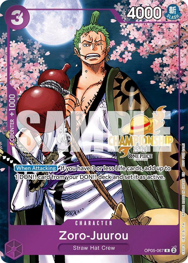 Zoro-Juurou [CS 25-26 Event Pack] [Foil] (One Piece Promotion Cards)(OP05-067)(R)