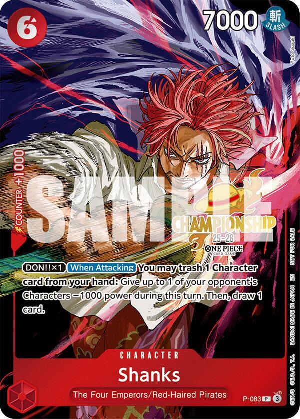 Shanks [CS 25-26 Event Pack] [Foil] (One Piece Promotion Cards)(P-083)(PR)