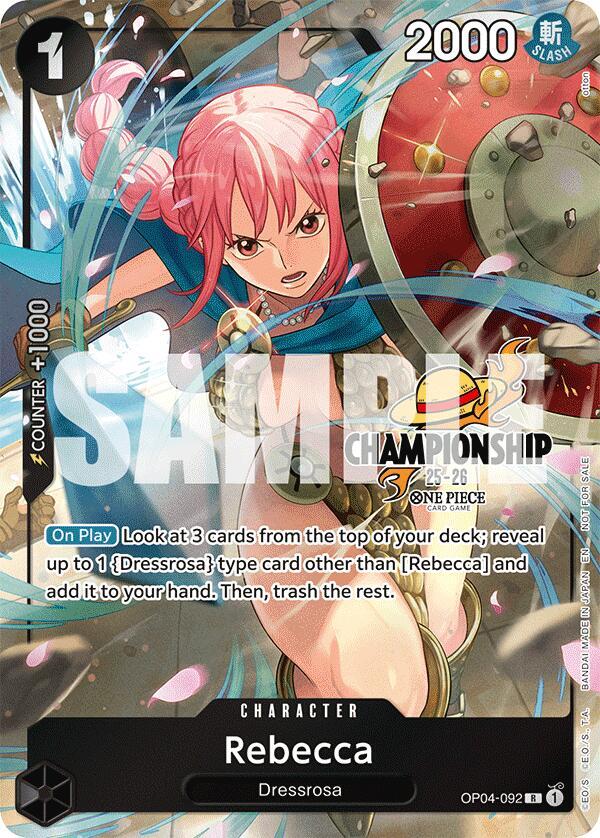 Rebecca [CS 25-26 Celebration Pack] [Foil] (One Piece Promotion Cards)(OP04-092)(R)