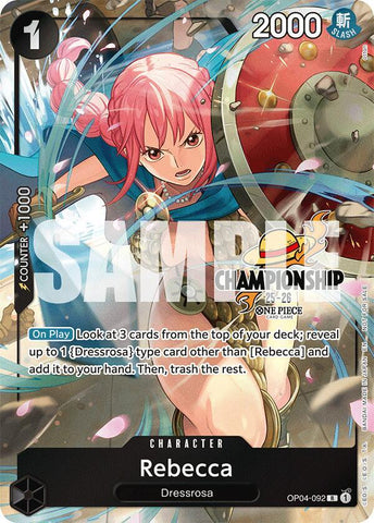 Rebecca [CS 25-26 Celebration Pack] [Foil] (One Piece Promotion Cards)(OP04-092)(R)
