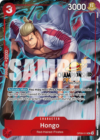 Hongo [CS 25-26 Celebration Pack] [Foil] (One Piece Promotion Cards)(OP09-011)(UC)