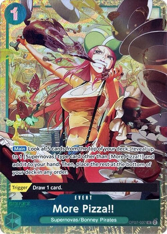 More Pizza!! [Premium Card Collection -Best Selection Vol. 4-] [Foil] (One Piece Promotion Cards)(OP07-037)(UC)