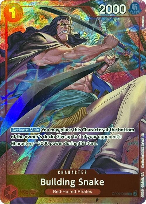 Building Snake [Premium Card Collection -Best Selection Vol. 4-] [Foil] (One Piece Promotion Cards)(OP09-008)(UC)