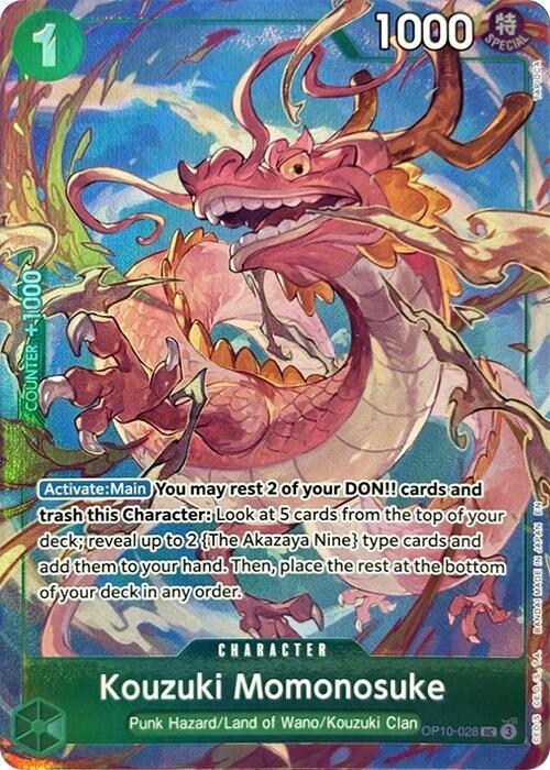 Kouzuki Momonosuke [Premium Card Collection -Best Selection Vol. 4-] [Foil] (One Piece Promotion Cards)(OP10-028)(UC)