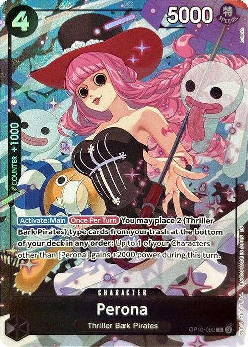 Perona [Premium Card Collection -Best Selection Vol. 4-] [Foil] (One Piece Promotion Cards)(OP10-092)(C)