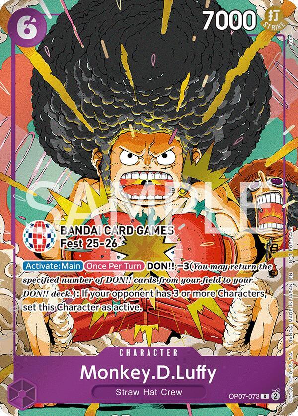 Monkey.D.Luffy [BANDAI Card Games Fest 25-26] [Foil] (One Piece Promotion Cards)(OP07-073)(R)