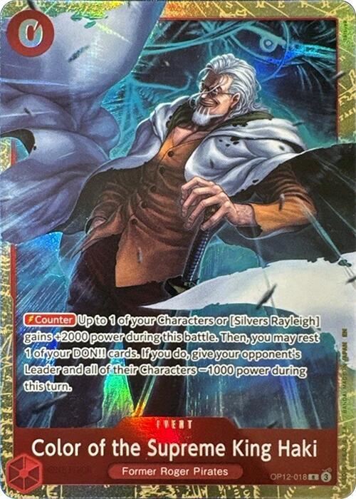 Color of the Supreme King Haki [Premium Card Collection -6 assort vol.1-] [Foil] (One Piece Promotion Cards)(OP12-018)(R)