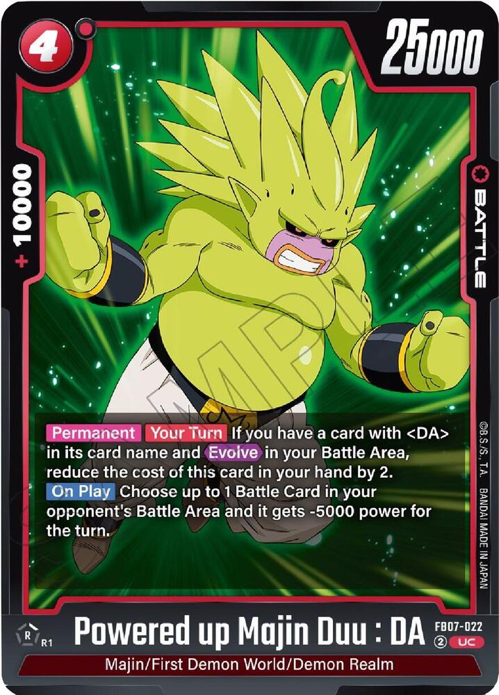 Powered up Majin Duu : DA (FB07-022)(UC)
