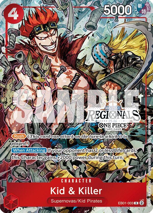 Kid & Killer [Online Regional Participation Pack 2025 Vol.2] [Foil] (One Piece Promotion Cards)(EB01-003)(R)