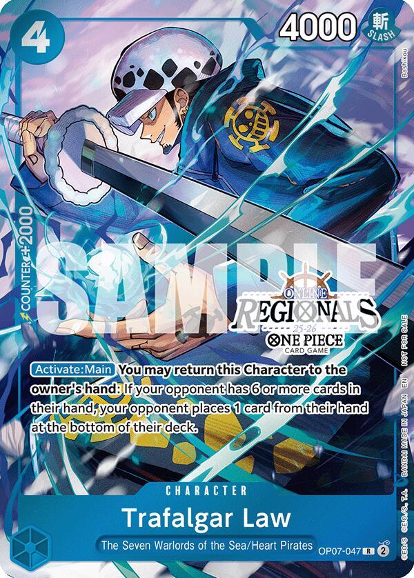 Trafalgar Law [Online Regional Participation Pack 2025 Vol.2] [Foil] (One Piece Promotion Cards)(OP07-047)(R)