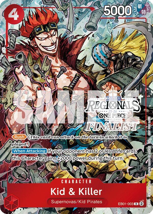 Kid & Killer [Online Regional Finalist Card Set 2025 Vol.2] [Foil] (One Piece Promotion Cards)(EB01-003)(R)