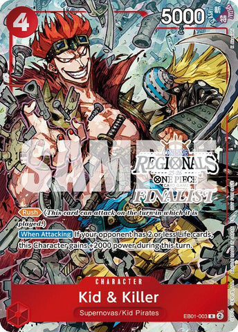 Kid & Killer [Online Regional Finalist Card Set 2025 Vol.2] [Foil] (One Piece Promotion Cards)(EB01-003)(R)