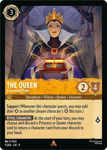 The Queen - Conceited Ruler - Cold Foil (Fabled)(9-001/204)(R)