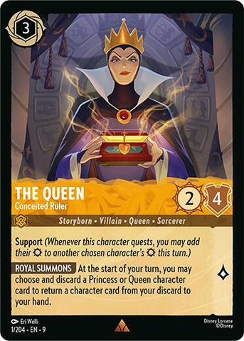 The Queen - Conceited Ruler - Cold Foil (Fabled)(9-001/204)(R)