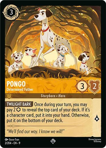 Pongo - Determined Father - Cold Foil (Fabled)(9-002/204)(SR)