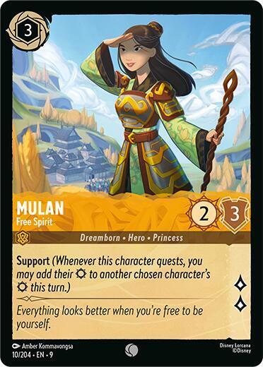 Mulan - Free Spirit (Fabled)(9-010/204)(C)