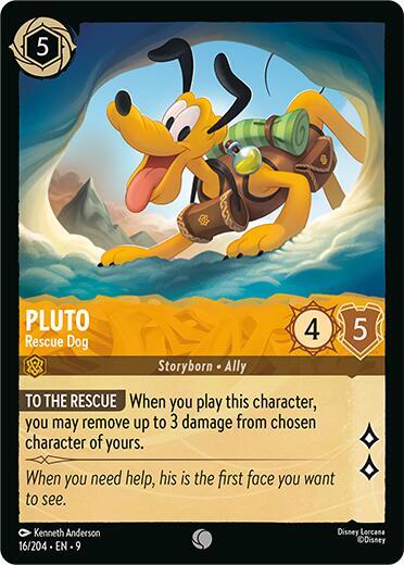 Pluto - Rescue Dog - Cold Foil (Fabled)(9-016/204)(C)