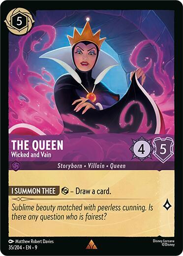 The Queen - Wicked and Vain - Cold Foil (Fabled)(9-035/204)(R)